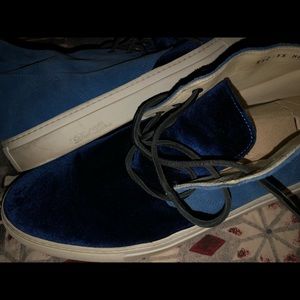 Del toro suede blue shoes size 15